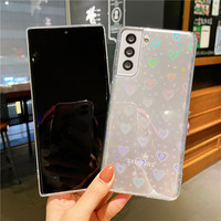 Miłość serce etui na telefon do Samsung Galaxy S22 S20 FE S21 Plus uwaga 20 bardzo A53 A51 A71 A52 A32 A12 A72 A50 A21S A31 tylna pokrywa 4